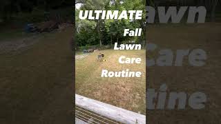 Ultimate FALL Lawn Care Routine: Scalping \u0026 Dethatching Grass #shorts #scalping #lawncare