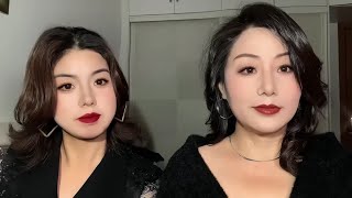 跟姨姨一起做自信女人#makeup  #变装 #妆前妆后 #50岁阿姨 #反差