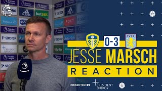Jesse Marsch reaction | Leeds United 0-3 Aston Villa | Premier League