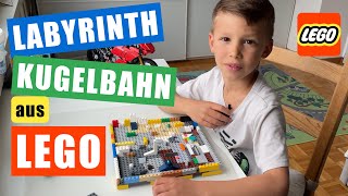 DIY Labyrinth Kugelbahn von LEGO selber bauen \u0026 gemeinsam spielen