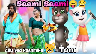 Pushpa: Saami Saami - Full Video Song In Hindi Talking Tom | Part-6😂 | Allu Arjun, Rashmika | SK Tom