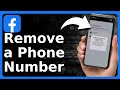 How To Remove Phone Number On Facebook