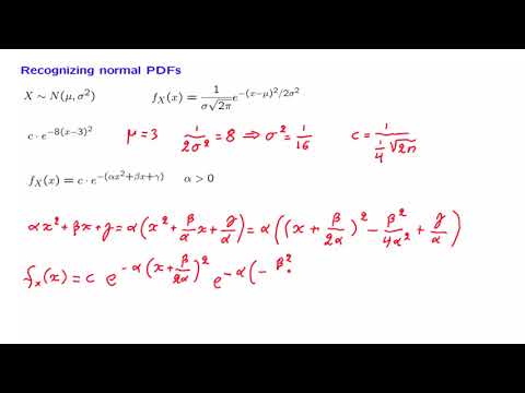 L15 2 Recognizing Normal Pdfs Video Summary And Q A Glasp