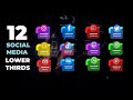 Social Media Lower Thirds Premiere Pro Templates