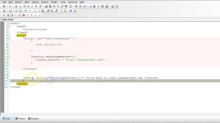 Javascript Tutorial - 25 - Page Redirection