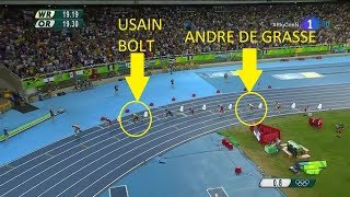 Usain Bolt vs Andre De Grasse on 200m, 100m & 4x100m Relay
