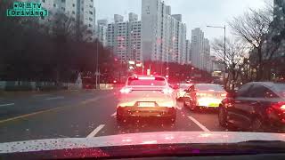 [Driving/2K/QHD] 해운대송정톨게이트 → 장산역교차로 , 약7.4Km , x2.7배속 주행영상 (2025년 1월 25일 초저녁)