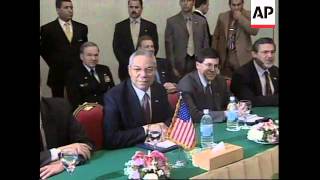 WRAP Powell arrives plus Egyptian FM