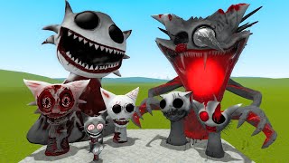 ALL PHASES OF HORROR WENDA (WHITE) SPRUNKI VS ALL PHASES OF HORROR GRAY SPRUNKI In Garry's Mod!