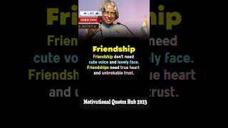 friendship doesn't need cute voice apj abdul kalam best lines#Shorts#viral#ytshort