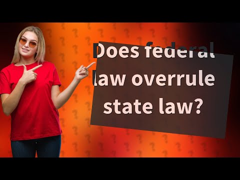 Does federal law apply to state law?