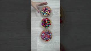 Oddly Satisfying video Colored Beads and Balls #beads #oddlysatisfying #dominogirl