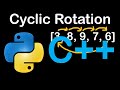 Cyclic Array Rotation in Python and C++ Codility Solutions Lesson 2