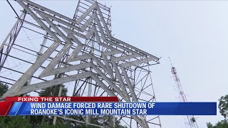 Wind damage forced rare shutdown of Roanoke's iconic Mill Mountain Star