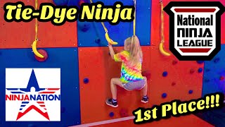 when she takes 1st at the NNL Course Qualifier at Ninja Nation - Tie-Dye Ninja