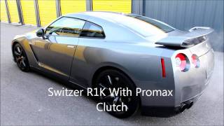 Switzer R1K GTR ProMax Idle Test vs. Stock (Two different sound clips)