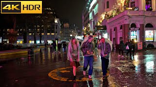 2.50 hours of London NIGHT Rain ☔️ London Rain Walk Compilation | Best Collection [4K HDR]