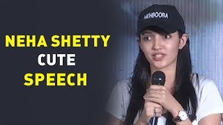 Neha Shetty Cute Speech | Mehbooba Movie Song Launch | Akash Puri | Puri jaganath | E3 Talkies