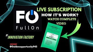 How FullOn subscription works? #FullOn #BLD #BLV2.0 #BloveDapp | FullOn Overview