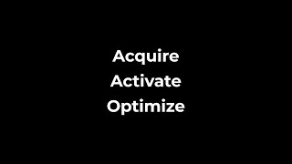 Industrial Digitalization - the Acquire - Activate - Optimize Process