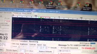 Amateur Radio Shortwave JT65A Demonstration (1) 2012-May-13