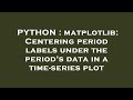 PYTHON : matplotlib: Centering period labels under the period's data in a time-series plot
