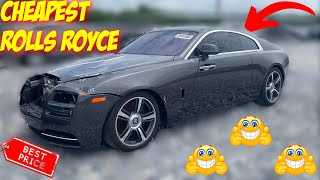 This Rolls Royce Wraith Is Going To Sell 50% Lower Than Retail Price At Copart