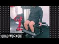 firing up the quads workout