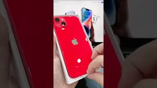 iphone 14 plus Red unboxing! #shorts