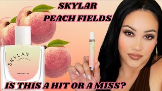 NEW! SKYLAR PEACH FIELDS PERFUME REVIEW | IS THIS A HIT OR A MISS?! MY PERFUME COLLECTION 2023