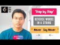 Reverse words in a string 🙅‍♂️ In-place algorithm explained. Leetcode 186, 151, 557