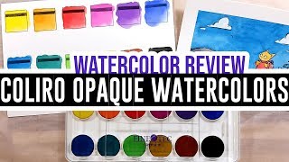 Review \u0026 Demo - Coliro Opaque Watercolors 🎨