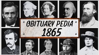Famous People We've Lost in 1865 - Obituary in 1865