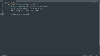 Leetcode 145. Binary Tree Postorder Traversal in Python | Python Leetcode | Python Coding Tutorial