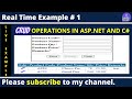 🚀 Complete CRUD Operations in ASP.NET C# with SQL Server | Step-by-Step Tutorial