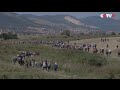 Thousands of Migrants Flow into Serbia from Macedonia