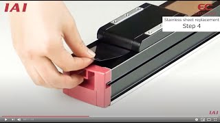 ELECYLINDER Maintenance Video - S2 Stainless Sheet Replacement - For High Rigidity Electric Actuator