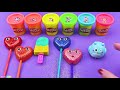 satisfying video diy how to make ice cream from heart lollipop clay glitter cutting asmr zon zon