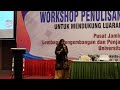 workshop penulisan karya ilmiah plp