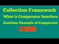 What is Comparator interface and  simple example