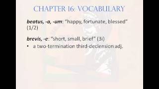 Chapter 16: Adjectives of the Third Declension