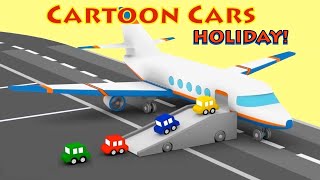 CARS HOLIDAY! - Cartoon Cars - Cartoons for Kids! - Airplanes for kids