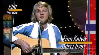 eurovision 1981 Norway 🇳🇴 Finn Kalvik - Aldri i livet ᴴᴰ