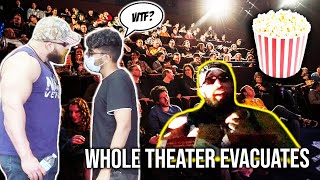 REVIEWING MOVIE THEATRE FOOD DURING A LIVE MOVIE *WHOLE THEATRE EVACUATES*