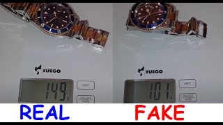 Real vs fake Rolex Oyster Submariner. How to spot fake Rolex watch