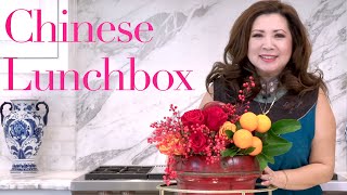 Turn an Antique Chinese Food Box into a Stunning Floral Arrangement