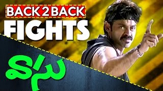 Vasu Telugu Movie Back To Back Fights || Venkatesh, Bhoomika, Ali, Sunil