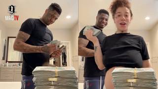 Blueface Pays Nevaeh After She Gets His Carpets Cleaned! 💵