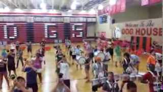 Glimpse from Band Camp!  Cedartown High School Marching Band 2013