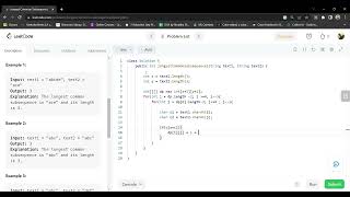 1143. Longest Common Subsequence - LeetCode - Java